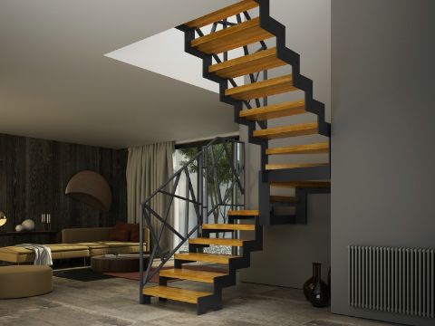 Couleur de l'escalier intérieur : Assortir au sol ou jouer le contraste ? | Lux Art