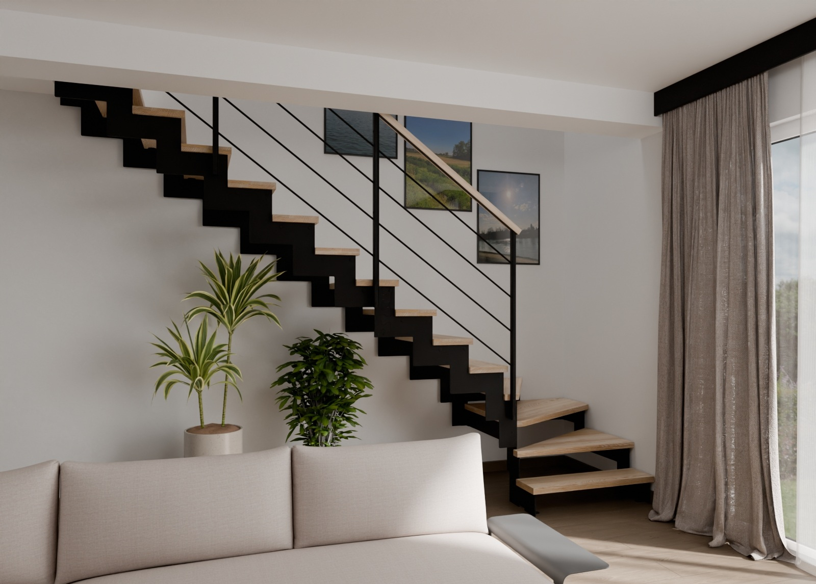 Modèle d'escalier Doppia