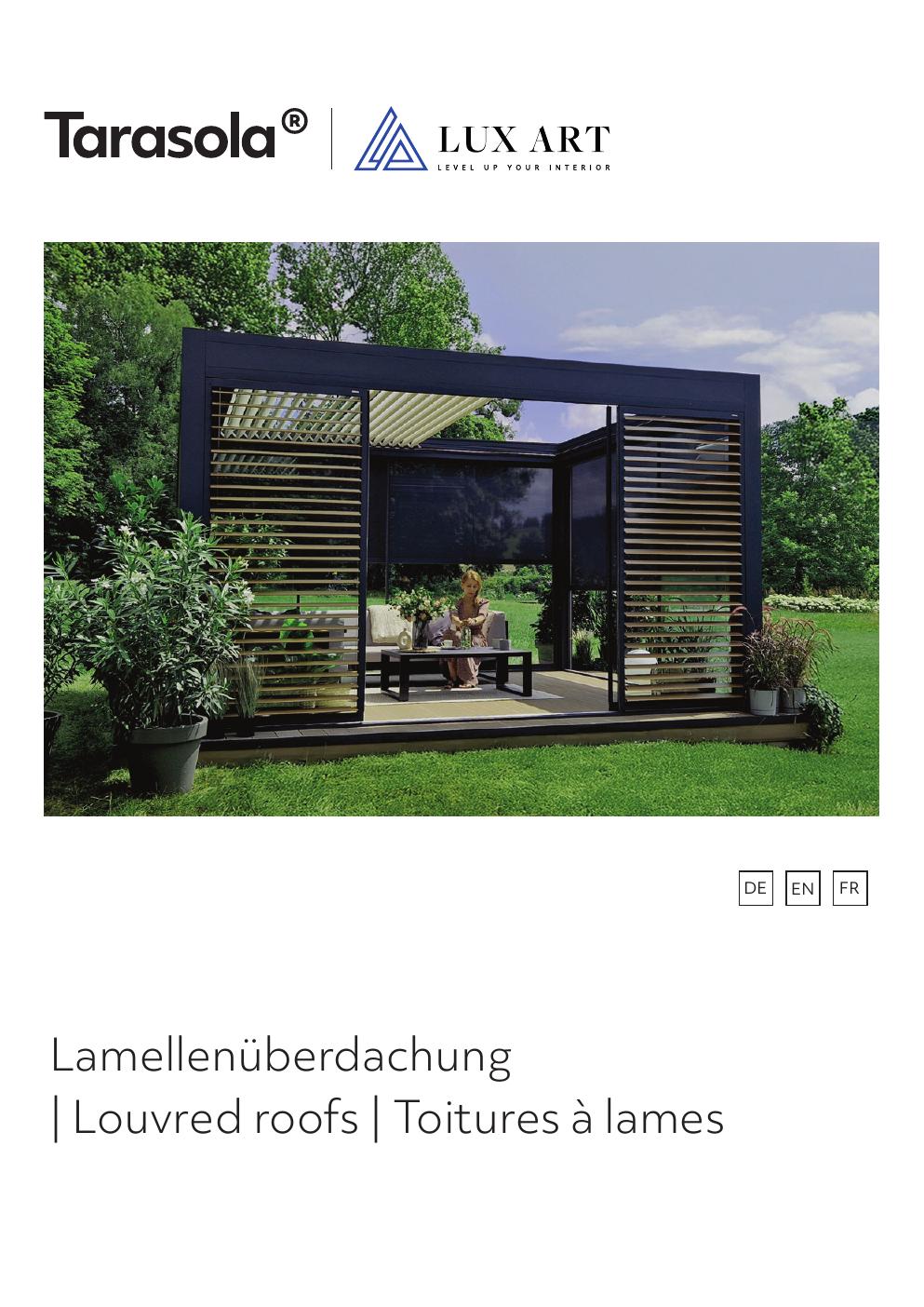 Toitures à lames (louvred) — Collection 2026